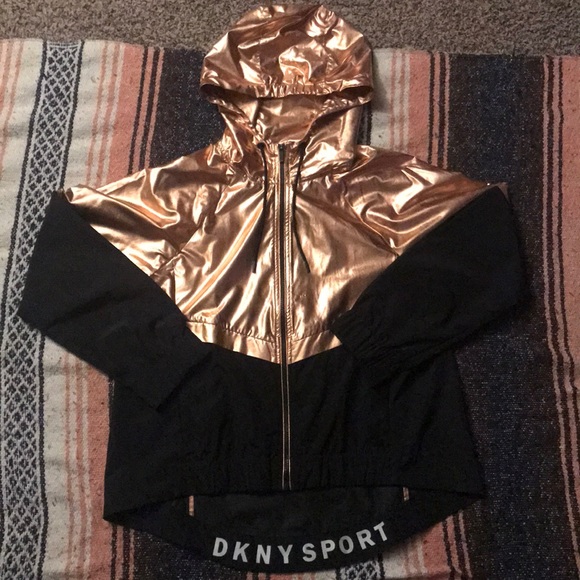 DKNY SPORT ROSE GOLD WINDBREAKER - Picture 1 of 3